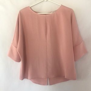 Express Blush Quarter Sleeve Blouse